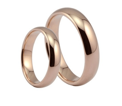 BROOCHITON jewelry Rose gold / 10 titanium steel rings