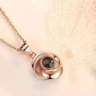 BROOCHITON Necklaces  Sterling Silver Flower Pendant Necklaces
